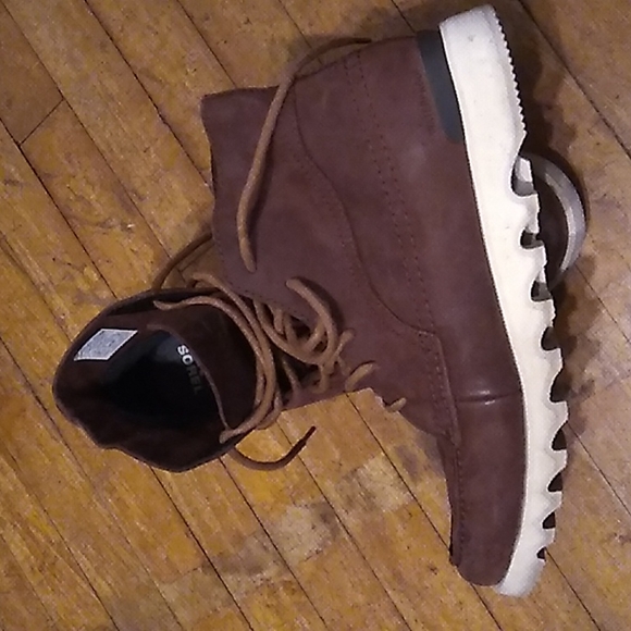 Sorel Mens Madson Caribou WP Brown Leather Ankle Lace-Up Boot Shoes NWOB - Picture 6 of 11